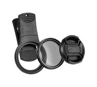 UKCOCO 37mm Cell Phone Lens CPL Filter- Universal Phone Camera Lens Clip On CPL Filter Lens Circular CPL Polarizer Filter Compatible with/Android Smartphones, with Lens Clip and Storage Bag
