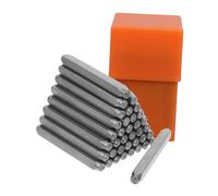 UKCOCO 37pcs Metal Stamping Kit Punch Set Z Numbers Heart Symbols for Wood Plastic Leather DIY Jewelry Pattern Crafting