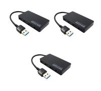 UKCOCO 3pcs 4-port Usb 3.0 Hub 5gbps Portable Compact for Pc Laptop Notebook Desktop Usb Data Hub