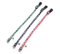 UKCOCO 3Pcs Adjustable Cat Bow Tie Collar with Bell Lightweight and Breathable Neckwear for Kittens for Festivals Weddings and Daily Use Durable Green Red and Navy