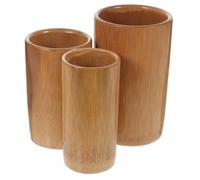 UKCOCO 3pcs Bamboo Cupping Sets for Therapy - Carbonized Bamboo Cups Medium, Large Extra Large - Reusable Massage Accessory for Foot Spa and Relaxation