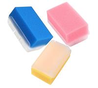 UKCOCO 3Pcs Bath Sponge Soft Sensory Massage Brush for Newborns Gentle Skin Cleaning for Daily Bathing Includes and Yellow Sponges