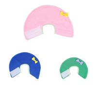 UKCOCO 3pcs Bird Protective Recovery Collar Flannelette Linen Neck Rings Simple Design Multifunctional Assorted Colour Not Easy to Wear and Tear for Pet Birds Random Color