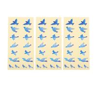 UKCOCO 3pcs Bird Shape Self-adhesive Guitar Stickers Strong Viscosity Pvc Material Decorative Patch for Acoustic Guitars and Musical Instruments