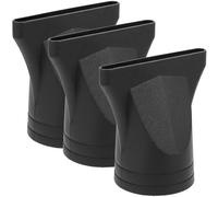 UKCOCO 3Pcs Black General Type Salon Hair Dryer Nozzle Replacement: Plastic Narrow Concentrator Attachment for Diameter 4.6 cm Hair Dryer - Salon Styling Tool for Home, Barber Shop