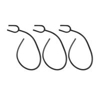 UKCOCO 3pcs Black Stethoscope Tubing Extension Set Flexible Plastic Stethoscope Hoses Replacement Medical Accessories for Doctors and Healthcare Professionals