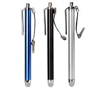 UKCOCO 3pcs Capacitive Stylus Pen Conductive Cloth for Tablets and Laptops Silver and Black Color Options