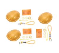 UKCOCO 3pcs Chinese Divination Turtle Shell with Feng Shui I Ching Coins Portable Cultural Decor for Health Wealth Mental Comfort Detailed Natural Texture Turtle Shell Ornament