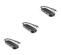 UKCOCO 3pcs Compact Usb-c to Usb Multi Port Dongle Expansion Transfer Adapter for Laptop Computer Accessory Supplies