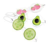 UKCOCO 3pcs Cooling Eye Masks with Cucumber Fruit Extract Reusable PVC Cold Eye Patches for Sleep Soothing Ice Cooling Masks for S Relaxation Random Style