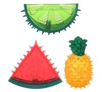 UKCOCO 3pcs Dog Chew with Squeak, Elastic Tpr Teeth Cleaning for Dogs | Bite Proof, Non Abrasive Design, Reduces Calculus, for When You Are out Doing Housework Random Style