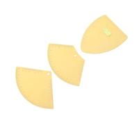 UKCOCO 3pcs Eyebrow Positioning Ruler Set with Golden Triangle, Fan, and Half-circle Shapes for Precise Brow Mapping and Shaping, Professional Eyebrow Measuring Tool for Makeup