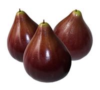 UKCOCO 3pcs Faux Fig Decorative Fruit Models for Home Kitchen Realistic Artificial Fruit Table Centerpieces for Dining Room for Photography and Shop Display Random Color