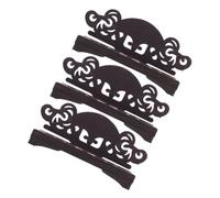 UKCOCO 3Pcs Folding Stands for Table Ornament Japanese Style Fan Holders with Stable Plastic Base Easy to Use for Exhibition and Home Showcase