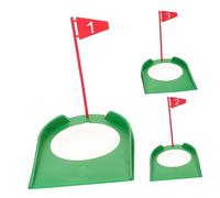 UKCOCO 3pcs Golf Ball Markers for Putting Hole Cup Ring Practice Mat Golf Aids for Home