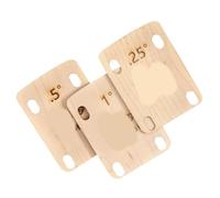 UKCOCO 3pcs Guitar Neck Shims Wooden Replacement Plates for Electric Guitars Basses Durable Easy Install Essential