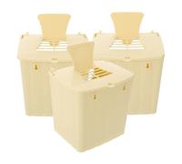 UKCOCO 3pcs Hanging Bird Breeding Box Plastic Finch Nesting House Artificial Bird Incubation Case Roosting Nest