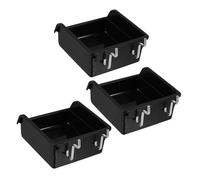 UKCOCO 3pcs Heavy Duty Plastic Peg Board Tool Utility Bins with Antistatic Protection Thickened Craft Organizer for Garage Workshop Office Home Storage Portable Pegboard Wall Organizer