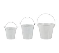 UKCOCO 3pcs Iron Flower Pot with Handles for Windowsill and Desk Decor
