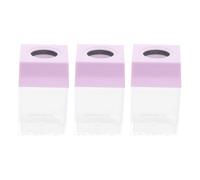 UKCOCO 3pcs Large Capacity Plastic Paperclip Storage Holder with Stylish Square Tube Design for Convenient Use in Goodie Bags and Gift Packaging