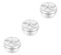 UKCOCO 3pcs Mini Washing Machine Mini Portable Washing Machine Small Washing Machine Portable Travel Washer Hand Washing Machine Hand Washer for Laundry Mini Washer Lavadora White Plastic