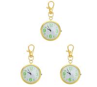 UKCOCO 3pcs Pocket Watch Big Display for Nurses Boy Girl Exam Use Keychain Design Watch for Casual Use