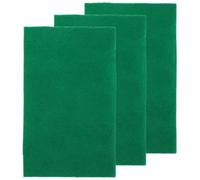 UKCOCO 3pcs Reptile Carpet Mat Set 50x30cm Green Moisture-absorbing Terrarium Liner for Tortoise, Lizard, Snake Bedding and Habitat Accessories