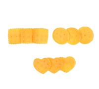 UKCOCO 3pcs Small Biscuit Hairpins Set Christmas Cookie Shape Hair Clips round Square Heart Designs Decorative Hair Accessories