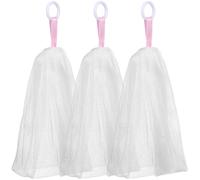 UKCOCO 3pcs Soap Bags Mesh Soap Saver Facial Cleanser Bubble Net for Face Wash Exfoliating