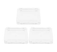 UKCOCO 3pcs Square Makeup Organizer Box Small Single-layer Empty Pallet for Blush Concealer Eyeshadow Storage, Portable Cosmetic Mix Palette Suitable for Travel and Daily Use