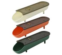 UKCOCO 3pcs Stackable Egg Storage Containers Lid Automatic Rolling Egg Holder for Refrigerator Plastic Organizer for Fridge Space-Saving Drawer