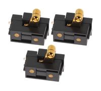 UKCOCO 3pcs Universal Electric Hair Clipper Power Switch Replacement Kit with Solder Tabs, Black and Red Trimmer Controller for Home and Professional Barber Use