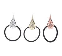 UKCOCO 3pcs Viking Skull Hair Ties Gothic Raven Ponytail Holders Halloween Hair Accessories for Men Women Wear-resistant Classic Nordic Style