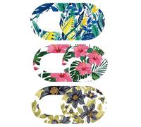 UKCOCO 3pcs Webcam Lens Privacy Cover with Floral Pattern, Sliding Web Camera Covers for Laptop, Tablet and Smartphone, PC Camera Privacy Shield