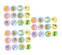 UKCOCO 3sets Monthly Baby Mile Stickers Newborn Sign Baby Age Mile Keepsakes 10x10cm Waterproof Stickers Non-toxic Paper Easy to Apply Remove 12pcs*3