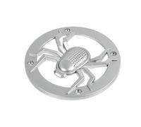 UKCOCO 4 Inch Silver Spider Web Subwoofer Protective Speaker Cover Dustproof Mesh Guard Audio Speaker Decor Ring for Car Sound System