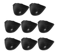 UKCOCO 4 Pairs Reusable Pu Toe Filler Inserts for Sneakers and Running Shoes, Unique Shape Conforming to Toes, Black Shoe Cushion Pads to Prevent Discomfort for Men and Women