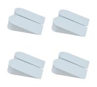 UKCOCO 4 Pairs White Foam Shoe Lift Insoles 3.5cm Heightening Pads Invisible Heel Lift Inserts for Men Women Unisex Footwear Support and Comfort