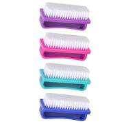 UKCOCO 4 Pieces Large Nail Cleaning Brushes for Manicure and Household Use, Fingernail Scrubber Brush Set with Soft Bristles, Multi-functional Nail Art Tools for Hand and Foot Care