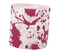 UKCOCO 4 Rolls Halloween Toilet Paper with Scary Bloodstains Unique Decorative Bathroom Tissue for Haunted Houses and Horror Parties Safe Gentle Texture for Spooky Surprises and Party