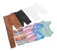 UKCOCO 4 Sets Miniature Doll Clothing Set for Male Dolls Summer Outfits Fashionable Soft for Decor Dress Up