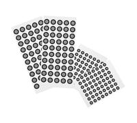 UKCOCO 4 Sheets Scanning Reflective Marker Dots with Black Stickers for Handheld Scanners Compatible with Revopoint and Shining Positioning Targets for Optical Measurement and Machine