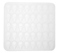 UKCOCO 40-Cavity Skull Cookie Mold Silicone Baking Mould for Halloween Treats Food Grade Non-Stick Ice Cube and Candy Mold for Kitchen DIY Baking and Freezing