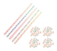 UKCOCO 400pcs Double-Sided Pearl Paper Strips for Origami Stars Small Folded Lucky Paper Kit with Heart Pattern DIY Craft for Holiday Decorations and Making