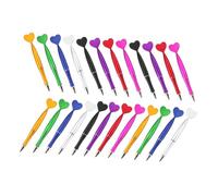 UKCOCO 40pcs Mermaid Tail Retractable Ballpoint Pens Black Ink Heart Shaped Design Cute Gel Ink Writing Pens for School Office Mermaid Party Favor