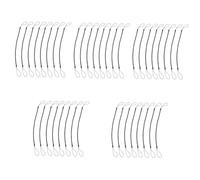 UKCOCO 40pcs Stylus Pen Spring Lost Rope Lanyard for Secure Writing and Drawing Black Convenient Tether for Handwriting Pen for Tablets and Touchscreens