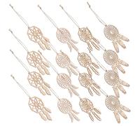 UKCOCO 40pcs Wooden Dreamcatchers Hanging Ornament, Large Dream Catcher Wall Hanging, Dreamcatcher Adornments for Living Room Background, Dining Room Home Decoration, Easy to Operate