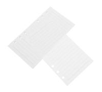 UKCOCO 45 Sheets Ring Binder Loose Leaf Refill Paper Smooth Lined Notebook Inserts Wide Ruled Replacement for Office Student Planner Notepad Filler