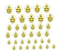 UKCOCO 45pcs Resin Bee Shape Charms Durable Jewelry Making Accessory for DIY Crafts Headdress Making Random Yellow Colors Lightweight Bright for Fun Projects Random Color