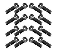UKCOCO 48pcs Hard Hat Headlamp Clips Plastic Buckles Quick Release Helmet Light Mount Retention Strap Connectors Anti-slip for Construction and Industrial Safety